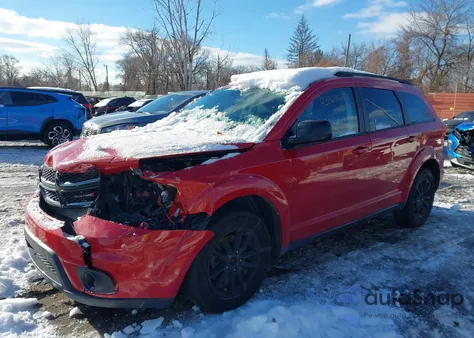 2019 Dodge Journey Se from USA, damaged, VIN 3C4PDCBB3KT783825